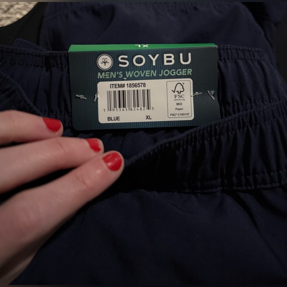 NWT Soybu Men's Performance Black Woven Jogger Size XL - Picture 7 of 7